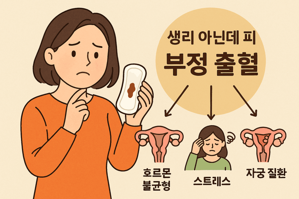 생리 아닌데 갈색냉, 단순 현상일까 질환 신호일까