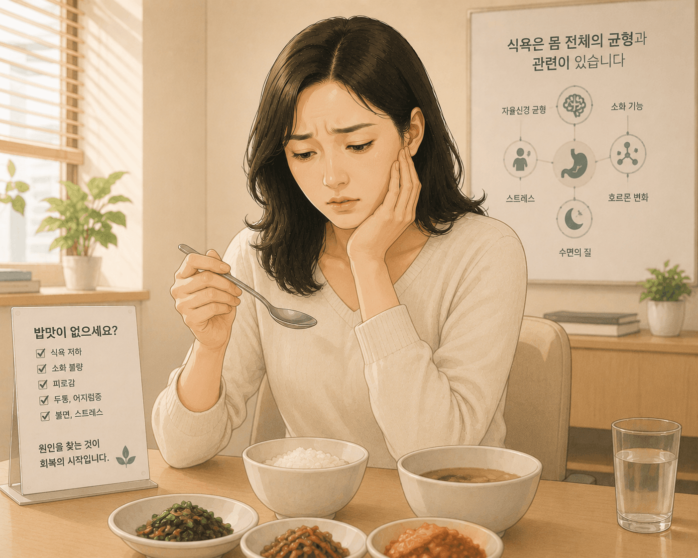 밥맛이없어요, 배는 고픈데 식욕이 없는 이유