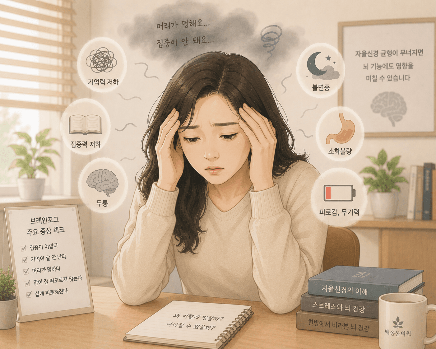 계속 멍하고 집중이 안 된다면? 브레인포그극복의 첫걸음