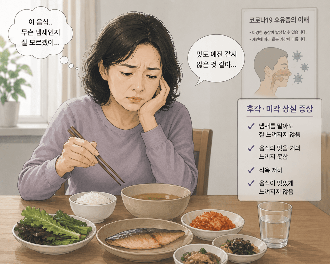 코로나후유증후각상실, 미각까지 사라졌다면 자율신경도 함께 확인해야 합니다