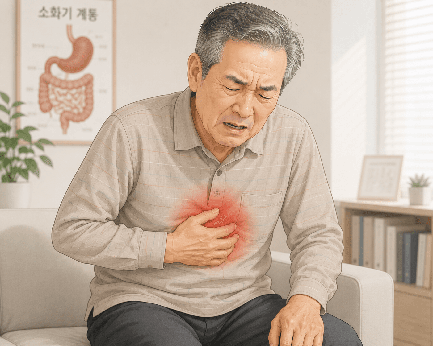 명치위뼈통증, 검사에서는 정상인데 계속 아프다면?