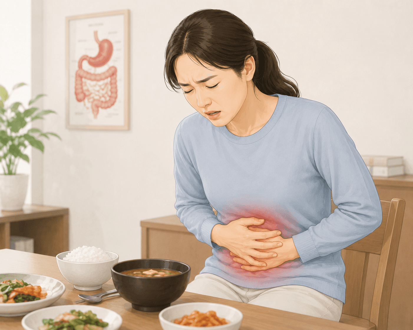 밥먹고배아픔, 병원에서는 무엇을 확인할까요?