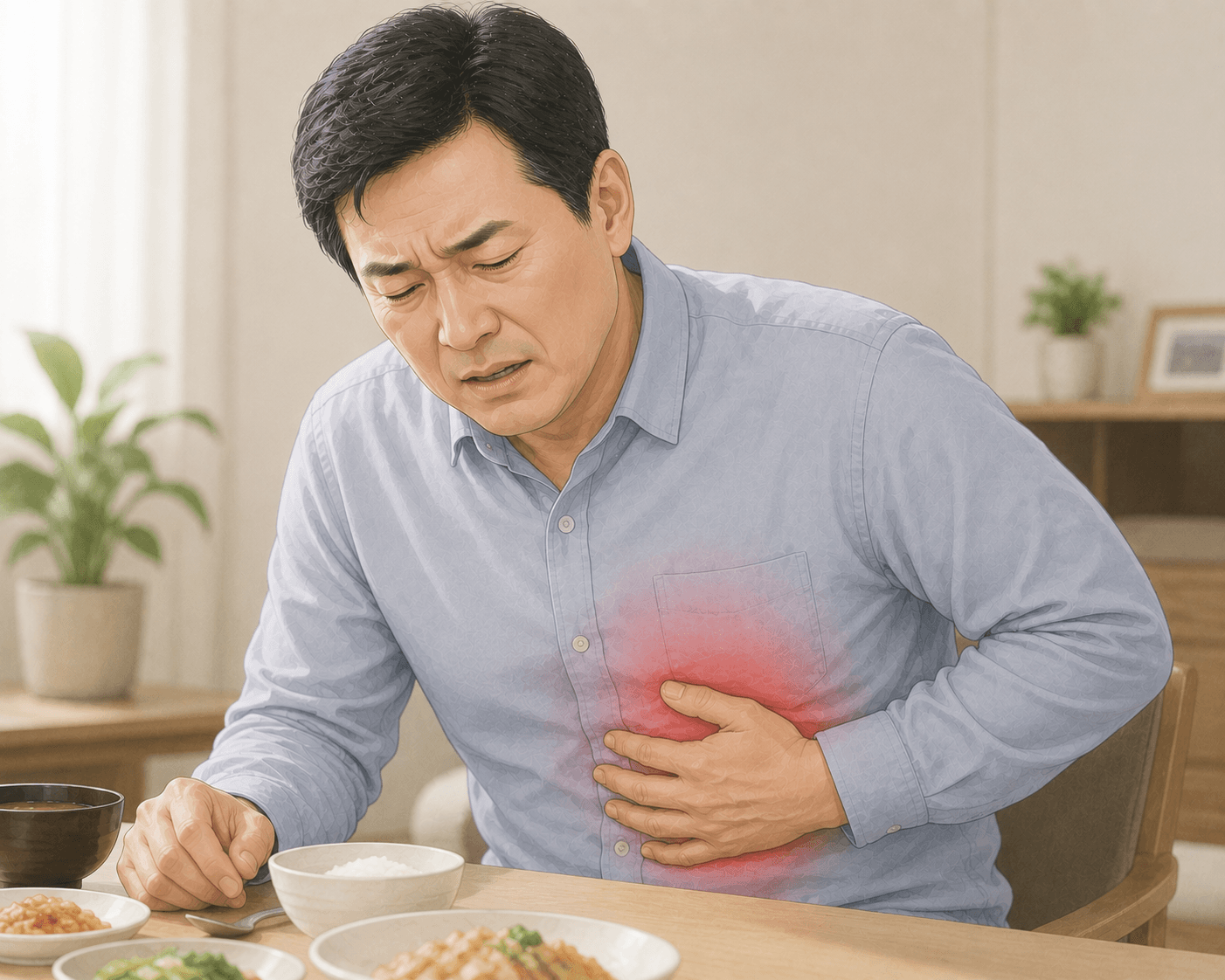 왼쪽 명치 아래 통증과 더부룩함이 함께 온다면? 담적 치료를 살펴보세요