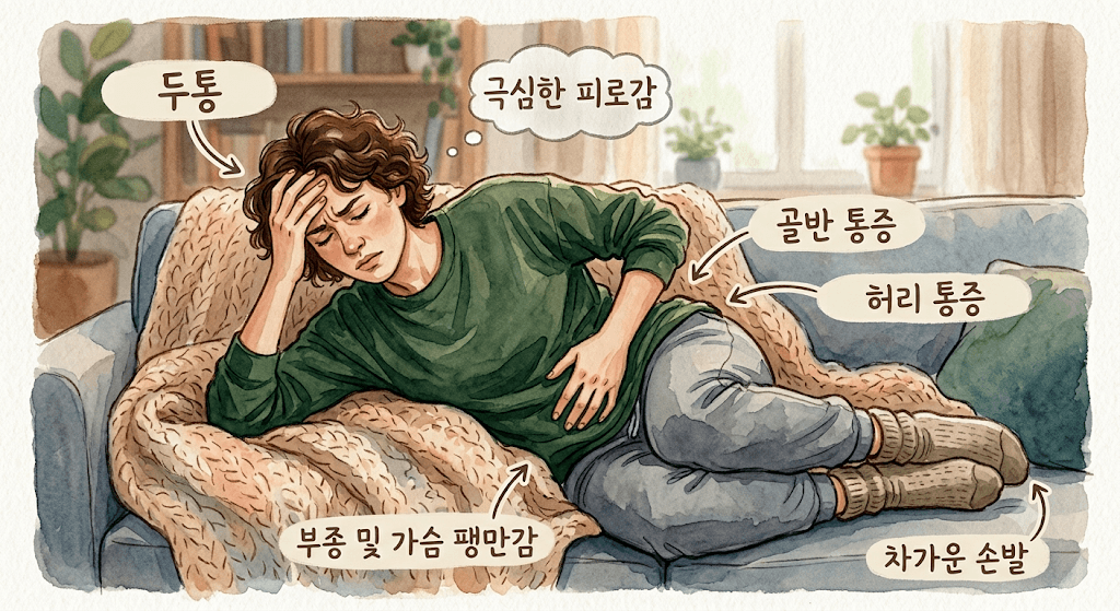 생리통 바로 알기: 계속 안 낫는 생리통, 나의 생리통 유형은? 원인 치료 생활관리 총정리